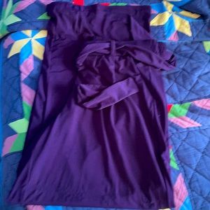Purple pull on wide leg pants, size large